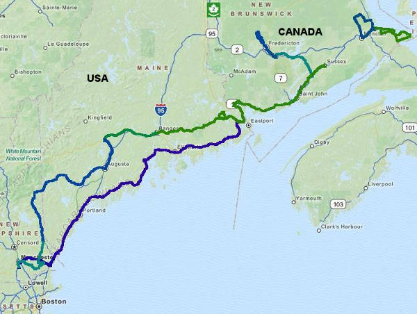 New england route map