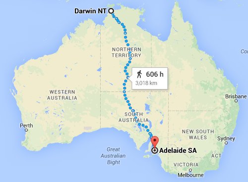 route map stuart highway australia