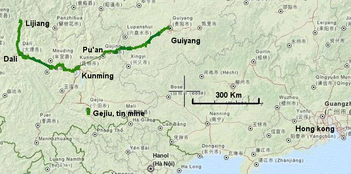 southern china routes