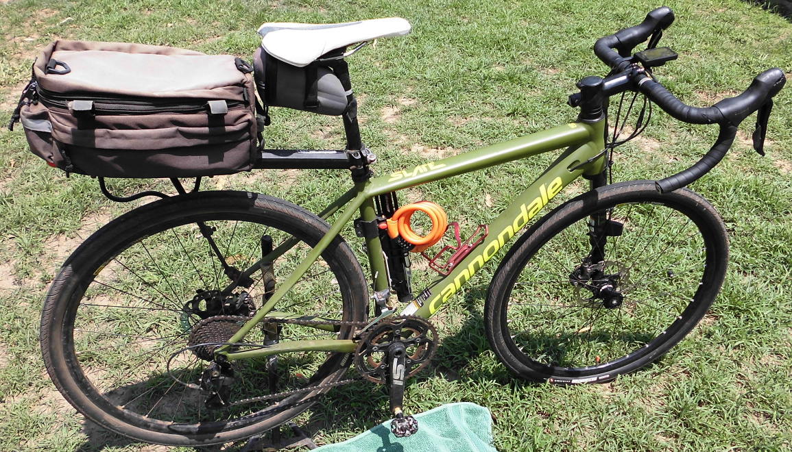 slate bike with rack