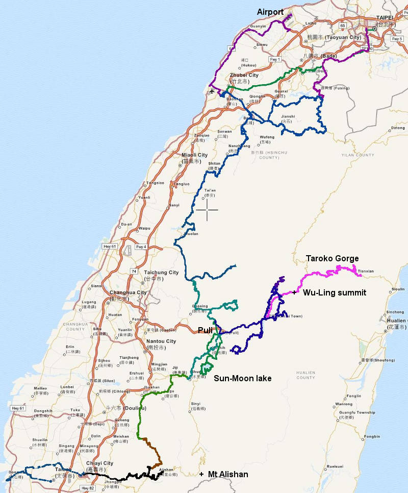 overall route, second tour