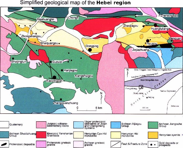 Hebei geology map