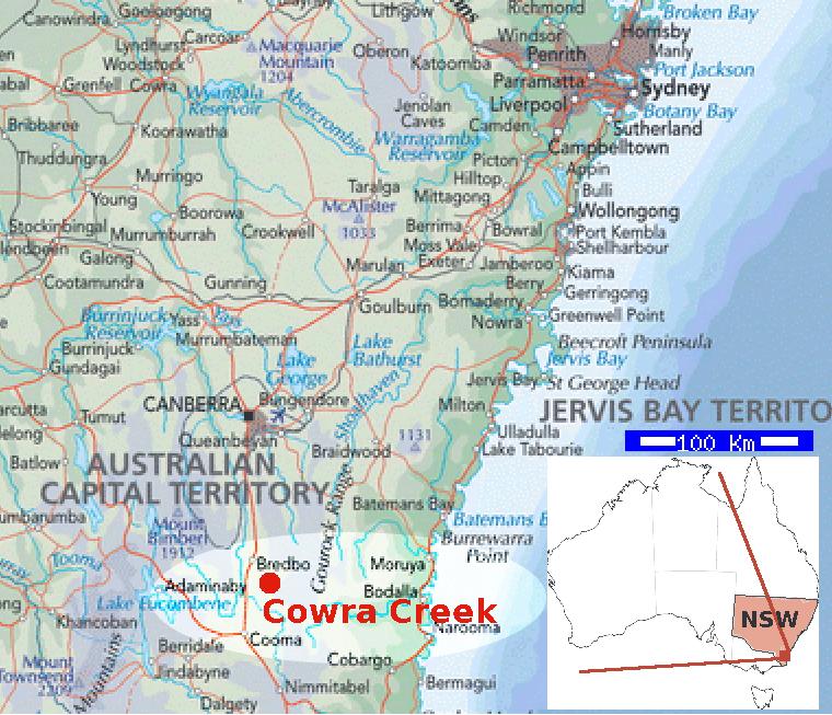 cowra location map
