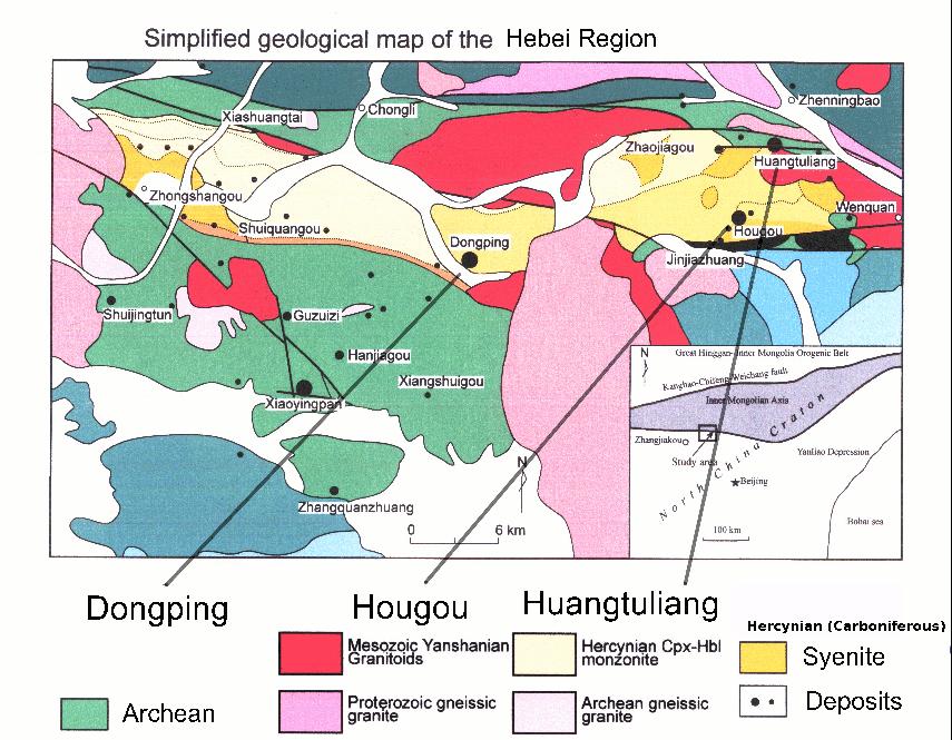 hebei geology map