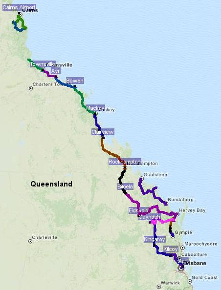brisbane to cairns route