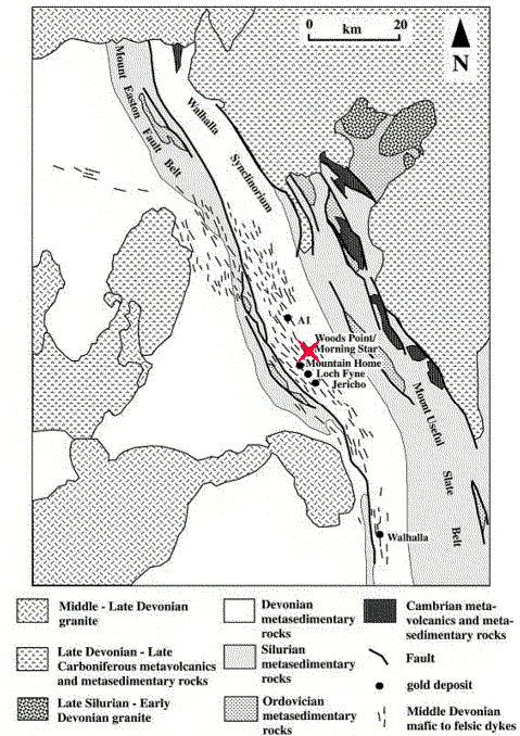 woods point geology map